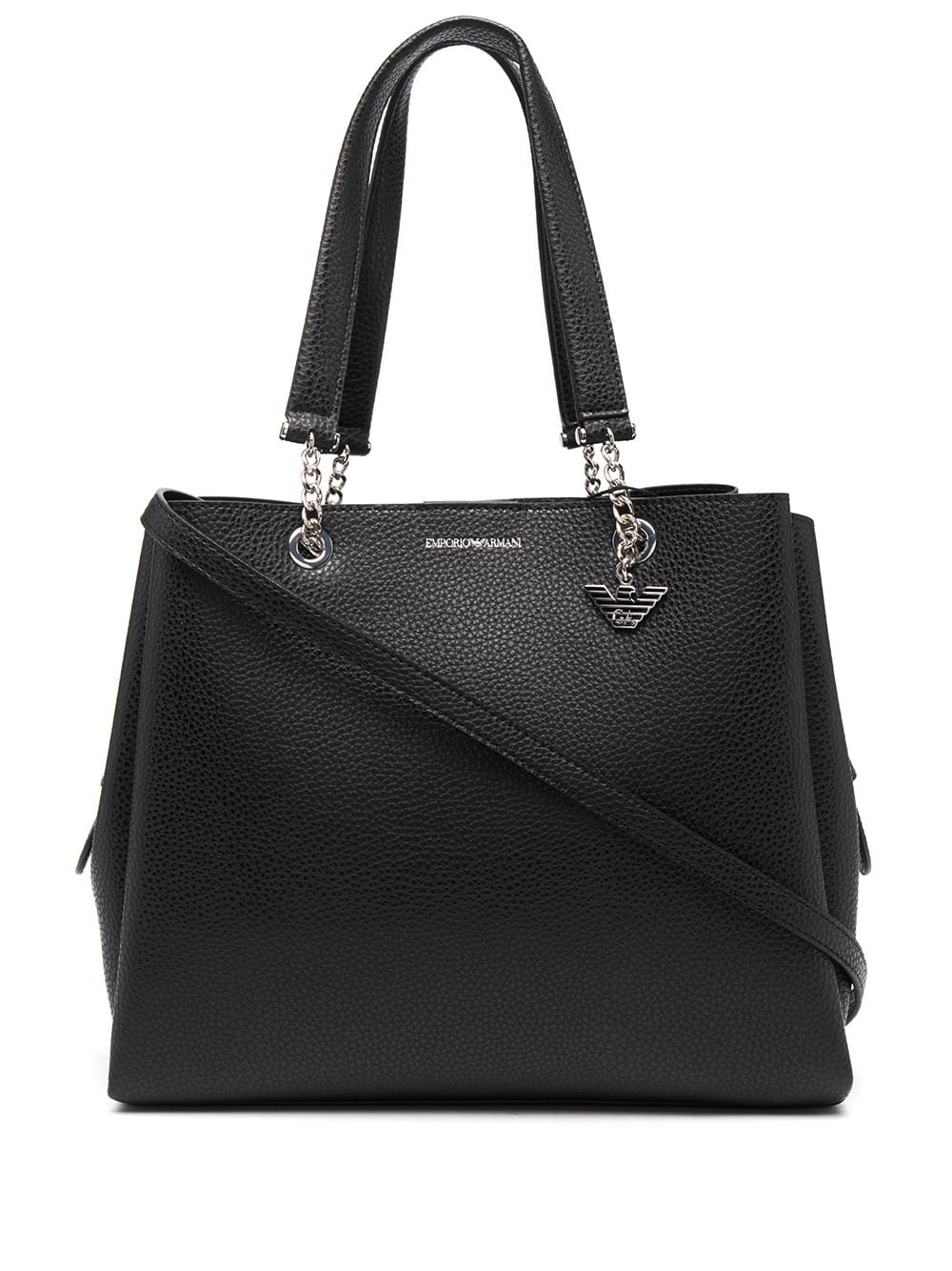 Emporio Faux Leather Shopper Bag