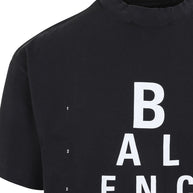 Balenciaga Optical Cotton T-shirt - Black
