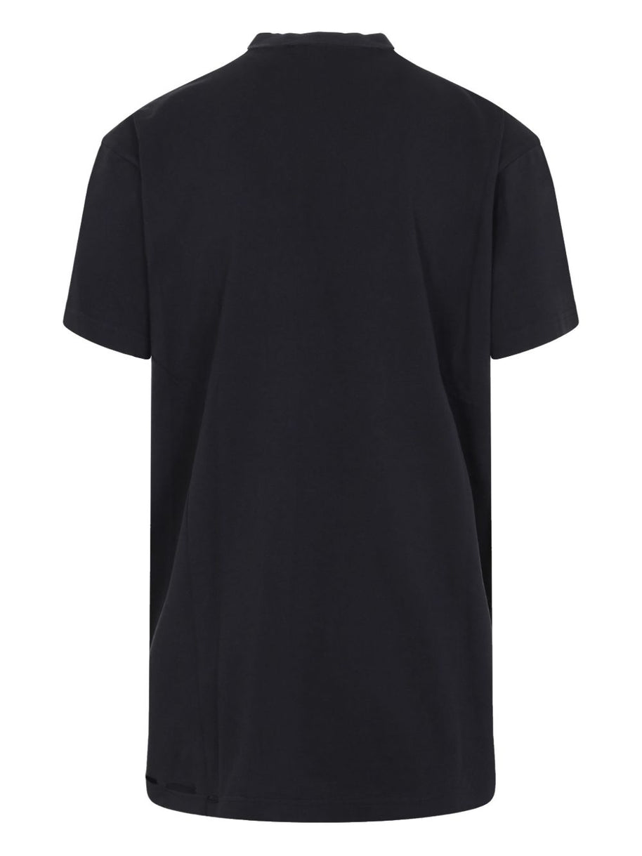 Balenciaga Optical Cotton T-shirt - Black