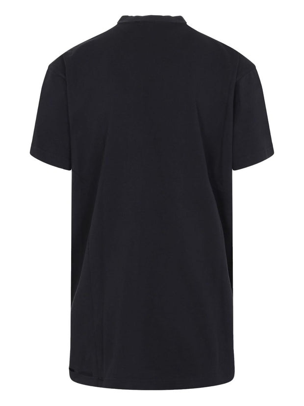Balenciaga Optical Cotton T-shirt - Black