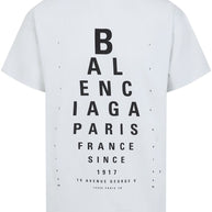 Balenciaga Optical Cotton T-shirt - White