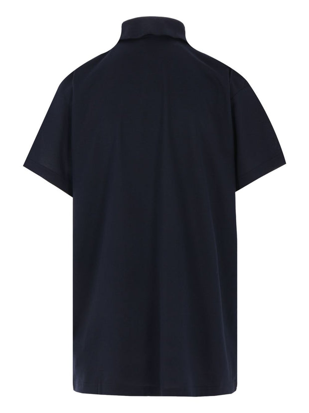 Balenciaga Interwined Cotton Polo Shirt - Blue