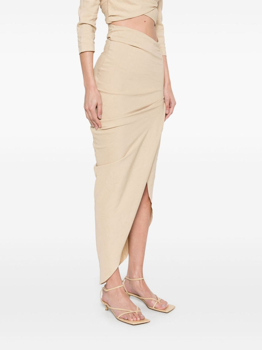 Cortana Mite Long Skirt Beige