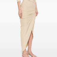 Cortana Mite Long Skirt Beige