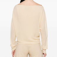 Cortana Silk Top In Beige