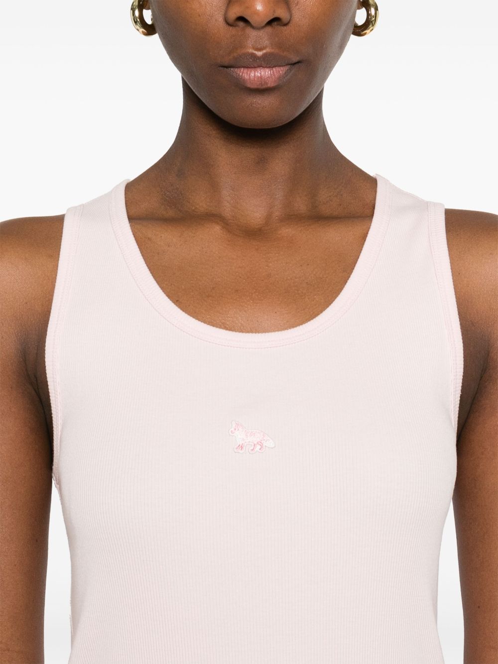 MAISON KITSUNE' Baby Fox Tank Top In Pink