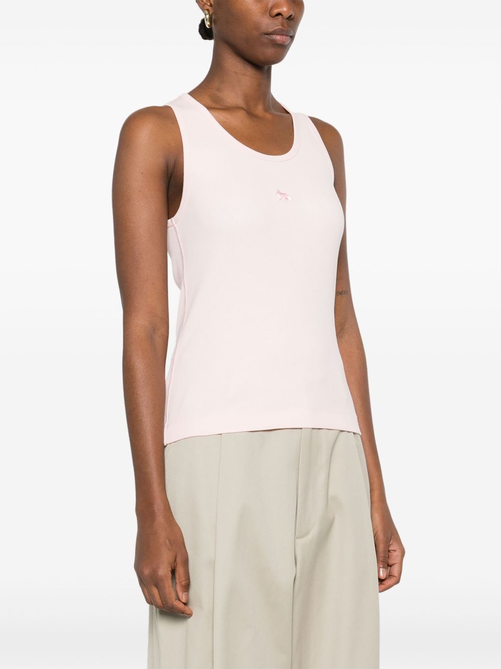 MAISON KITSUNE' Baby Fox Tank Top In Pink