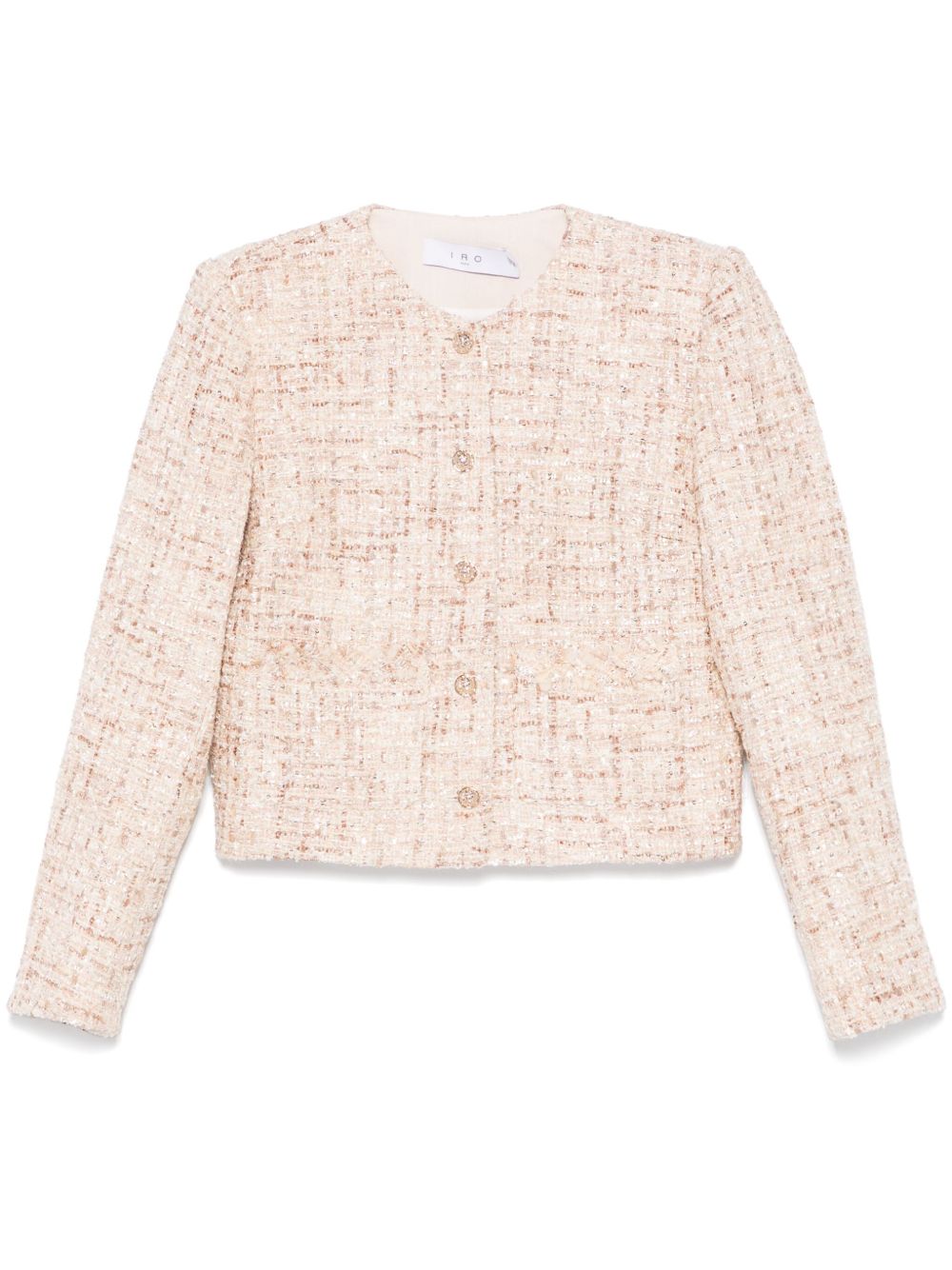 Iro Odete Tweed Jacket In Beige