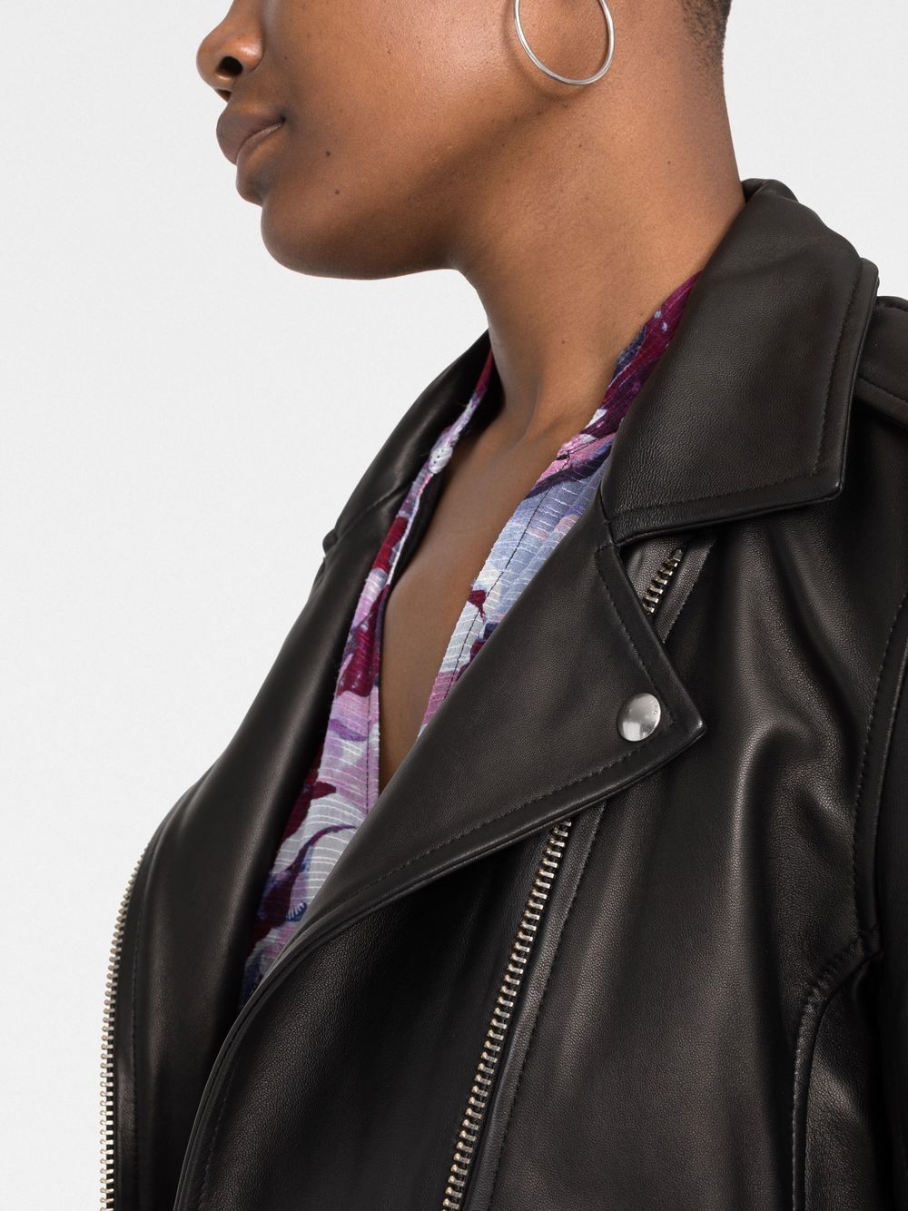 Iro Newhan Leather Jacket In Black