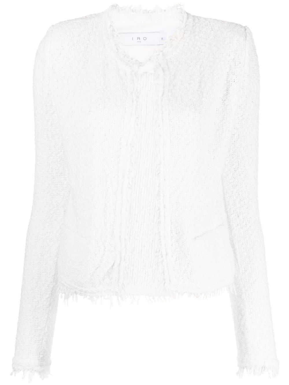 Iro Shavani Cotton Jacket In  White