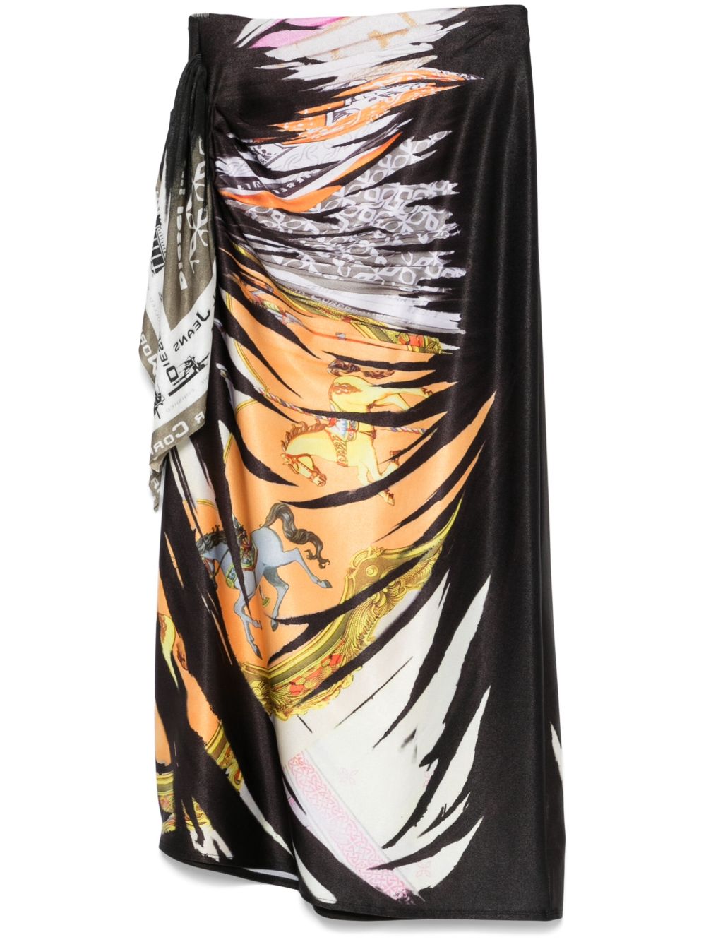 Diesel O-pary Midi Skirt In MultiColour