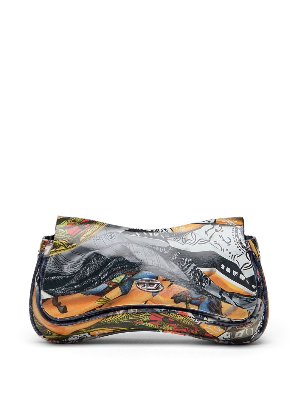 Diesel Play Glossy Clutch In MultiColour