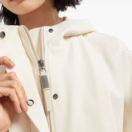 Brunello Cucinelli Hooded Canvas Waterproof Jacket - White