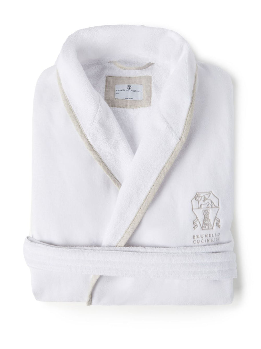 Brunello Cucinelli Cotton Bathrobe - White