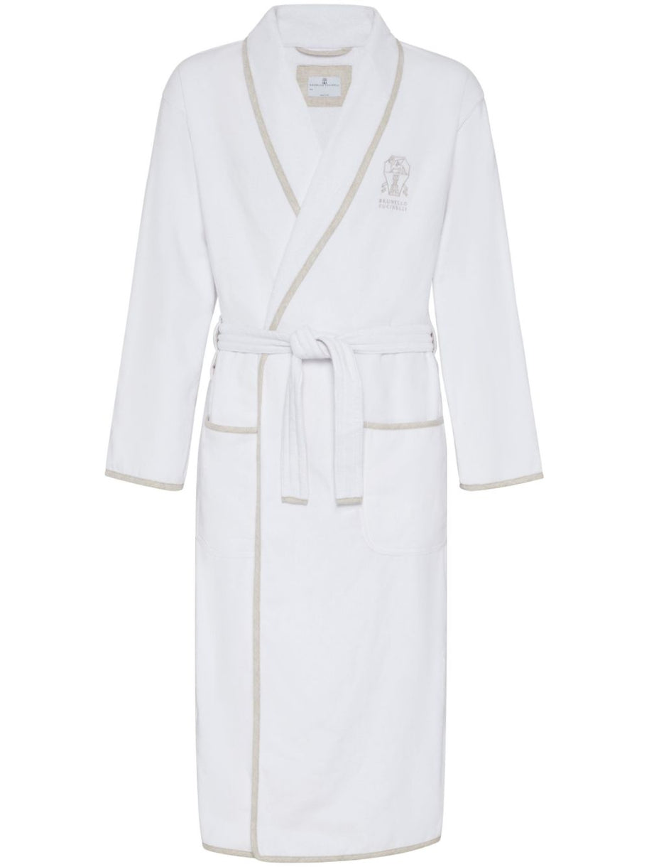 Brunello Cucinelli Cotton Bathrobe - White