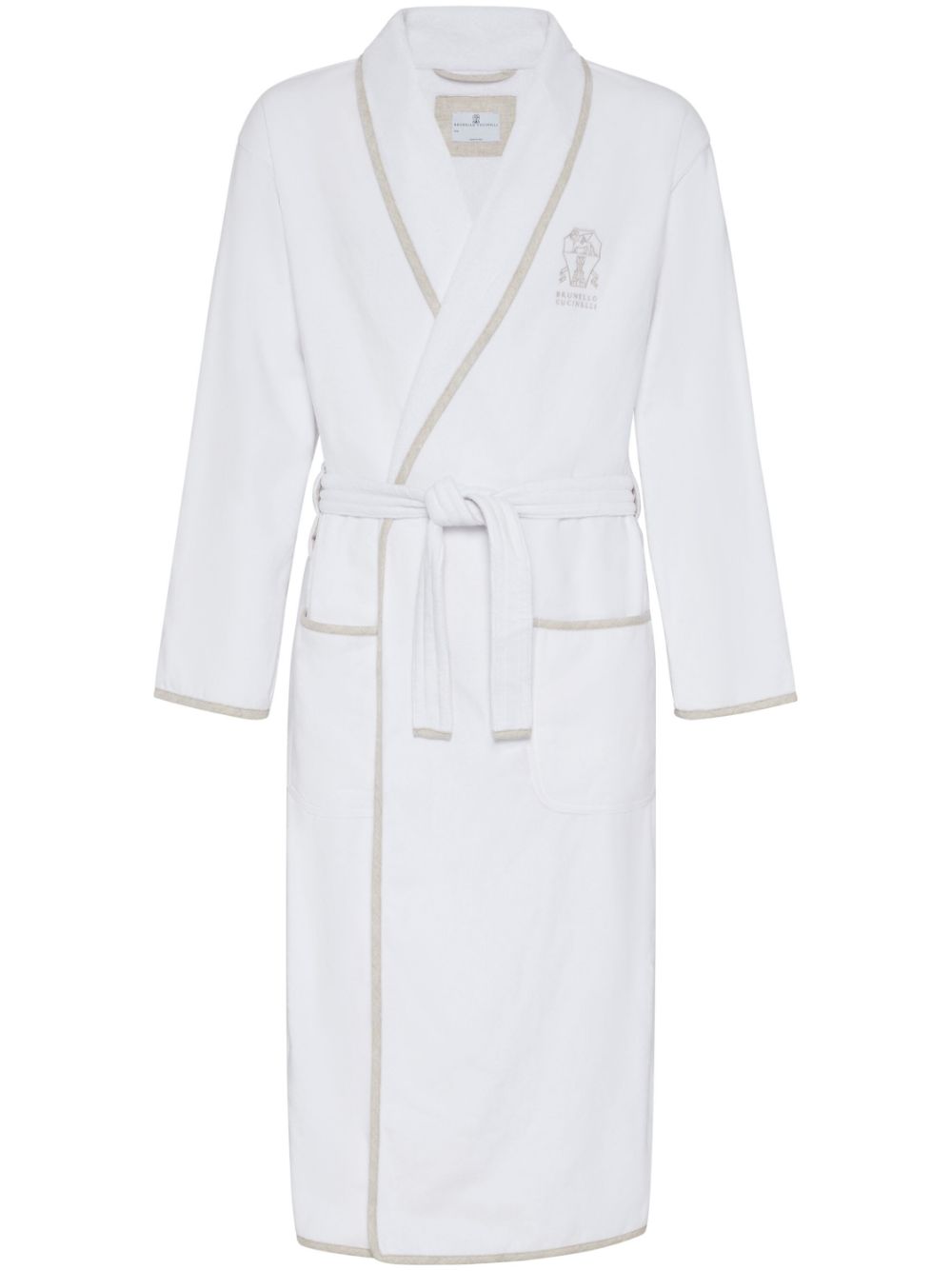 Brunello Cucinelli Cotton Bathrobe - White