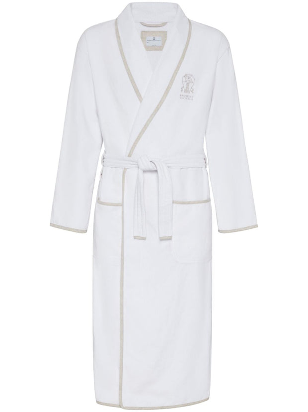 Brunello Cucinelli Cotton Bathrobe - White