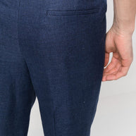 Brunello Cucinelli Linen Leisure Fit Suit - Blue