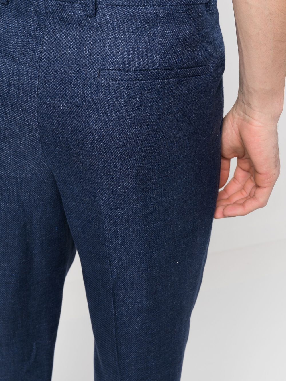 Brunello Cucinelli Linen Leisure Fit Suit - Blue