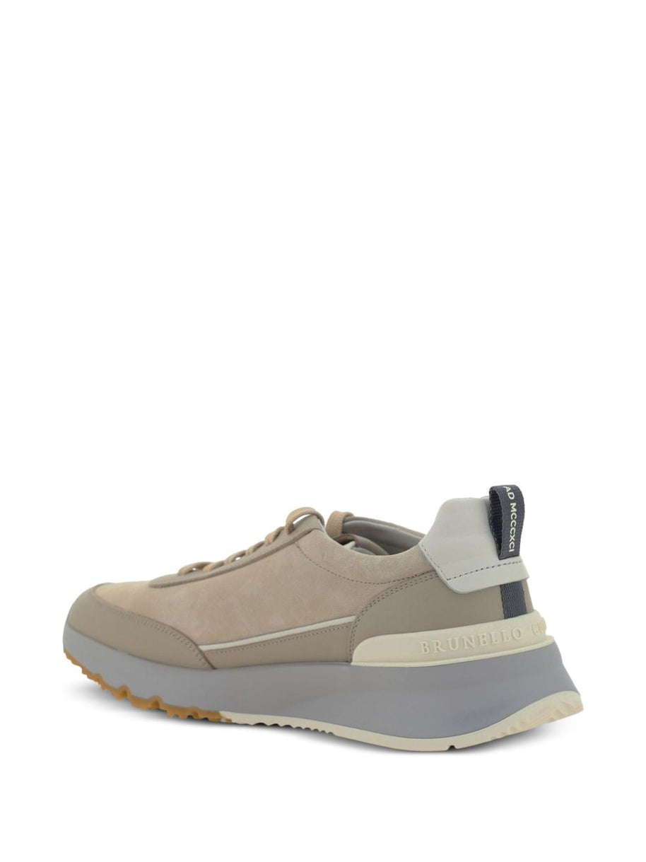 Brunello Cucinelli Leather Sneakers - Beige