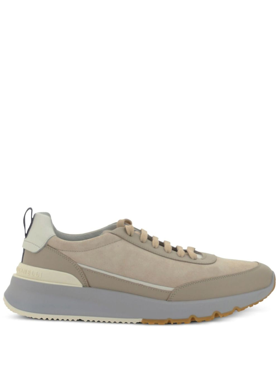 Brunello Cucinelli Leather Sneakers - Beige
