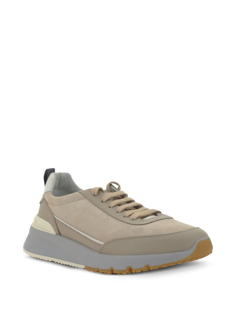 Brunello Cucinelli Leather Sneakers - Beige