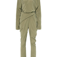 Cortana Silk Jumpsuit In Green