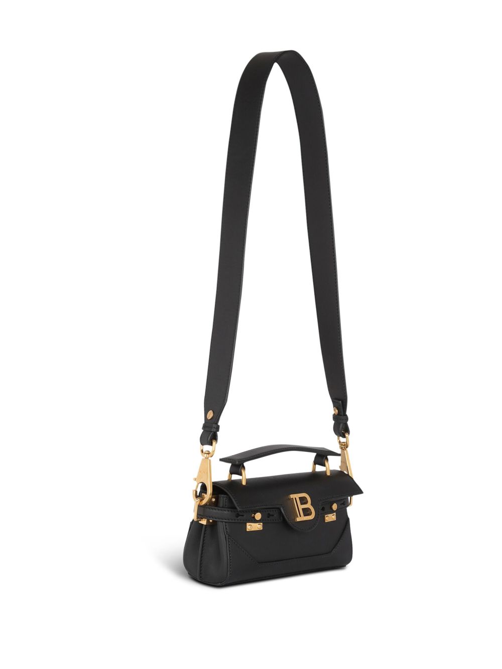 Balmain B-buzz 19 Shoulder Bag In Black