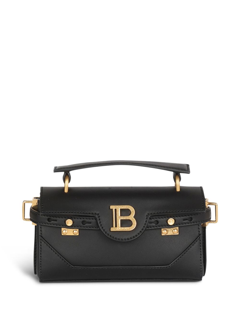 Balmain B-buzz 19 Shoulder Bag In Black