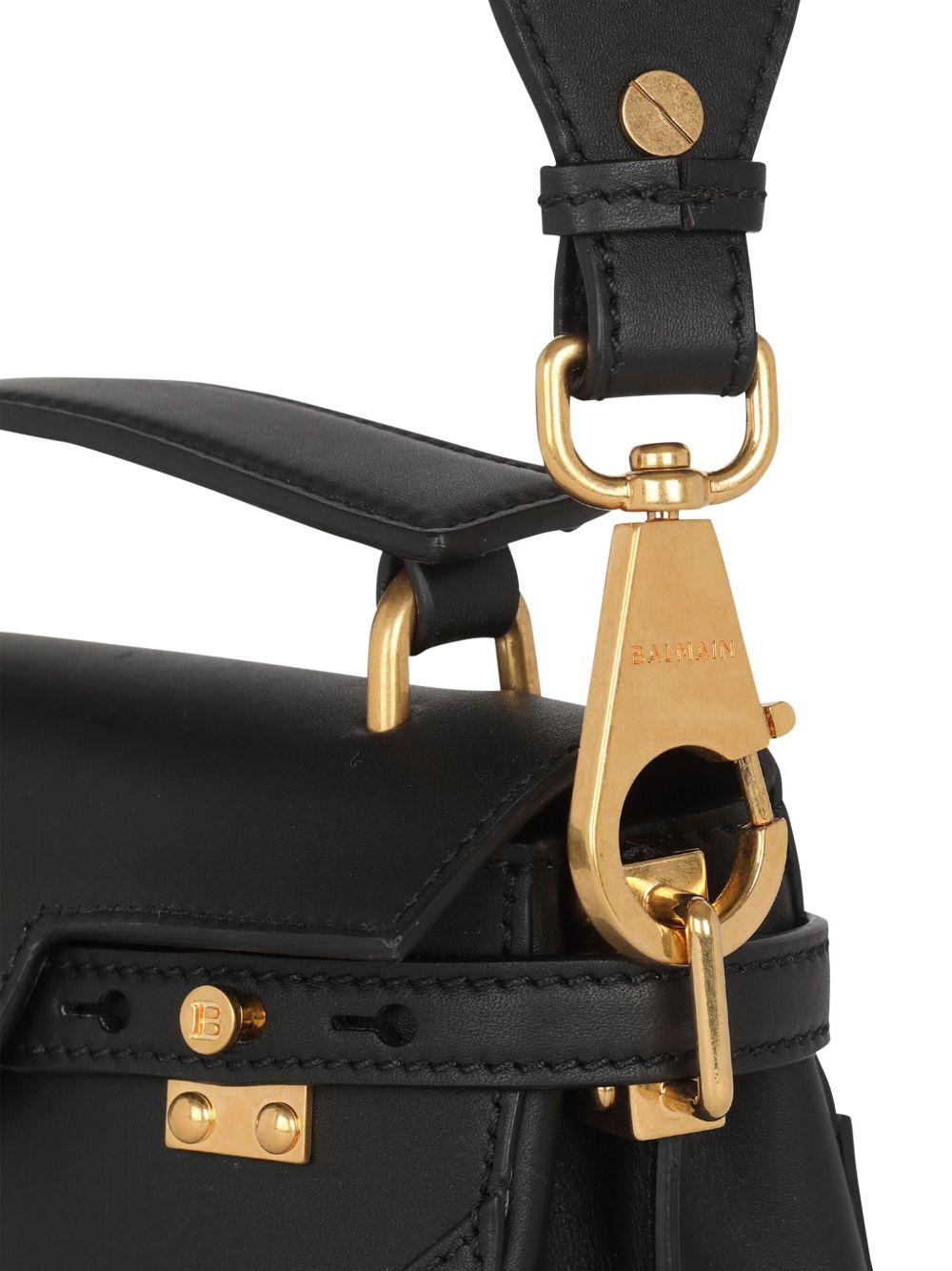 Balmain B-buzz 19 Shoulder Bag In Black