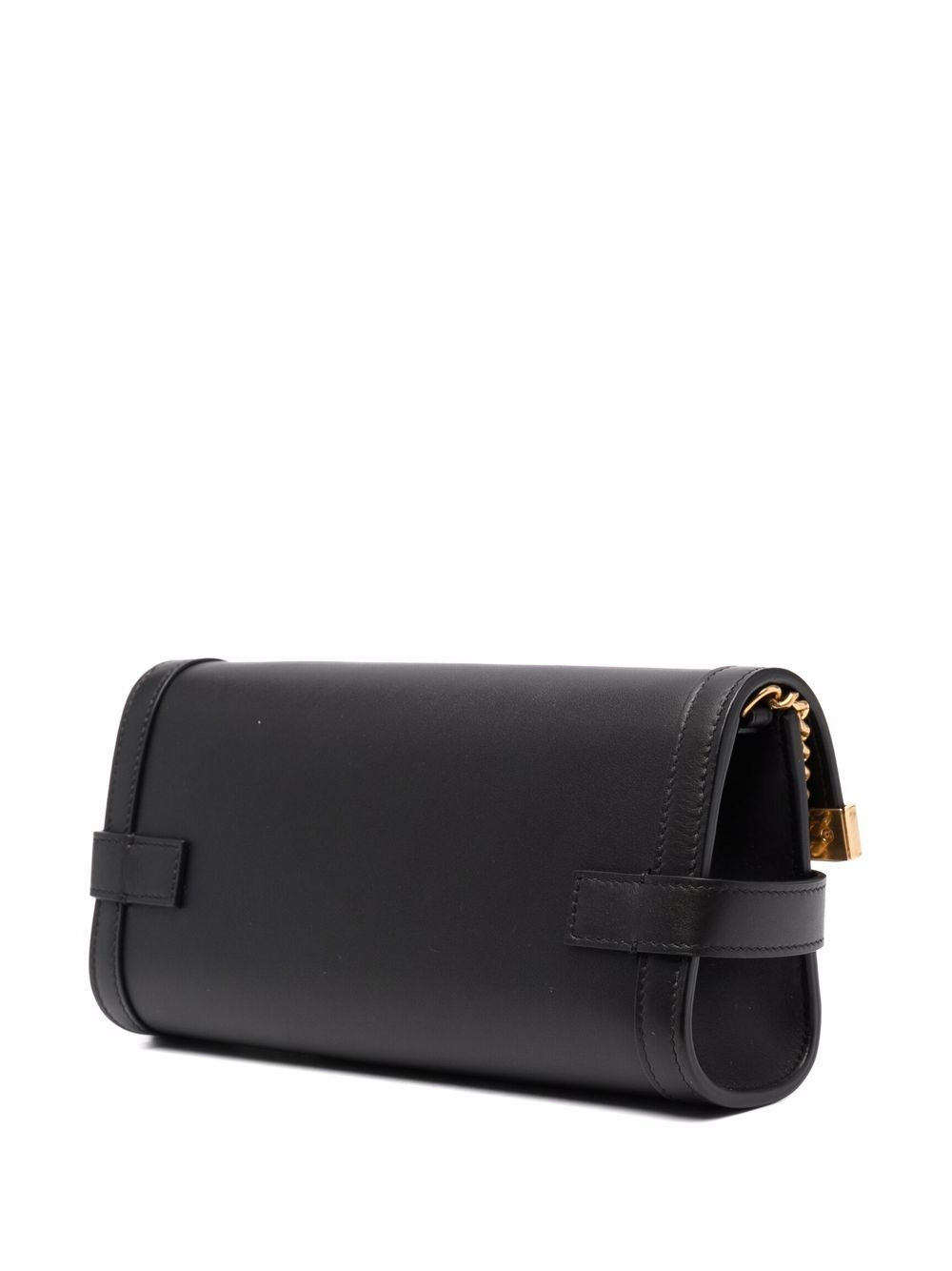 Balmain B-Buzz Clutch 23 With Chain Strap In Black