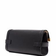 Balmain B-Buzz Clutch 23 With Chain Strap In Black