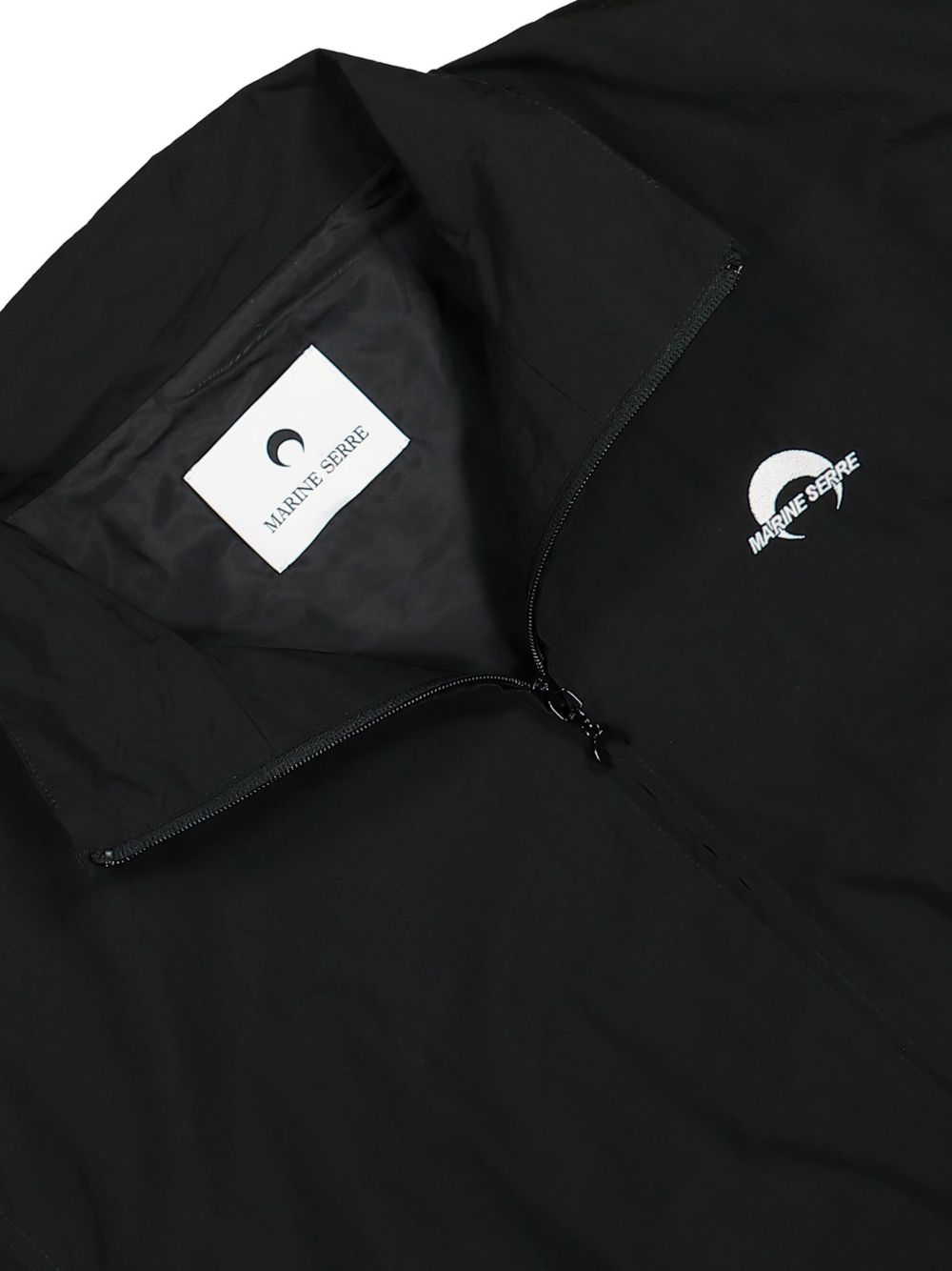 MARINE SERRE Moon Nylon Track Jacket In Black