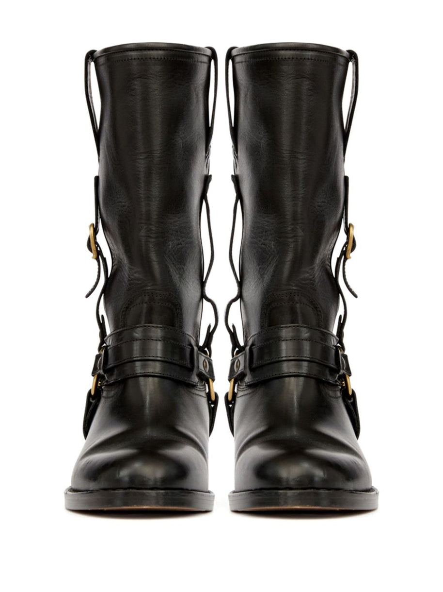 Isabel Marant Heiko Leather Boots - Black