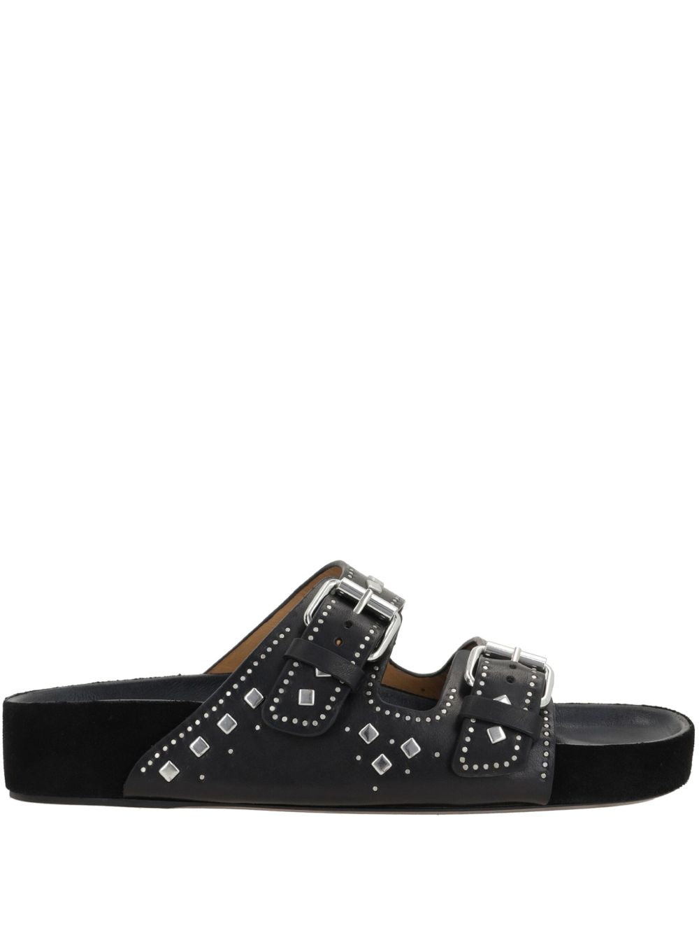 Isabel Marant Lennyo Leather Sandals Black