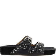 Isabel Marant Lennyo Leather Sandals - Black