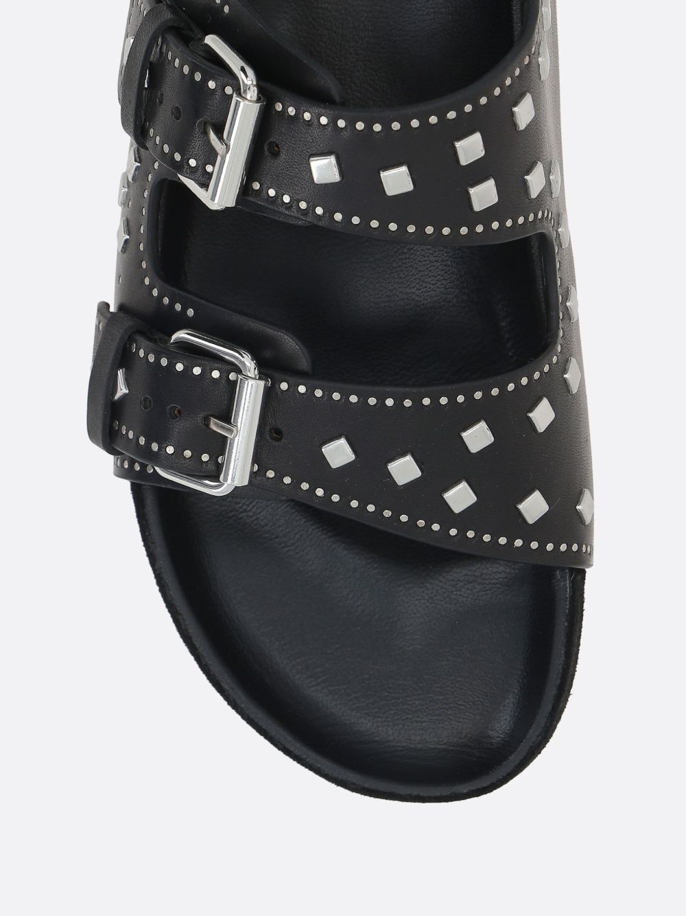 Isabel Marant Lennyo Leather Sandals Black