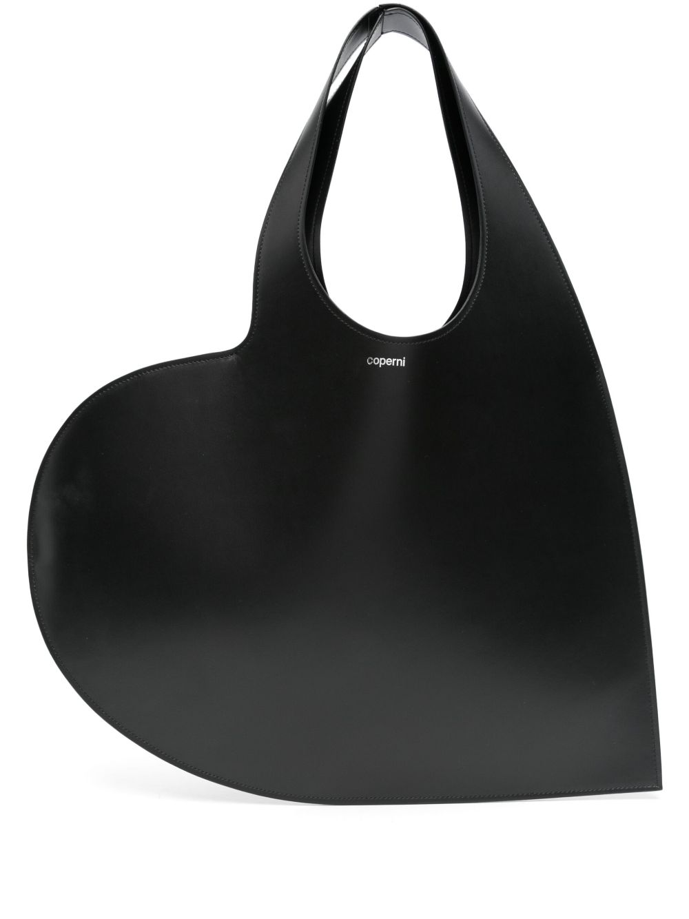 Coperni Heart Tote Bag In Black