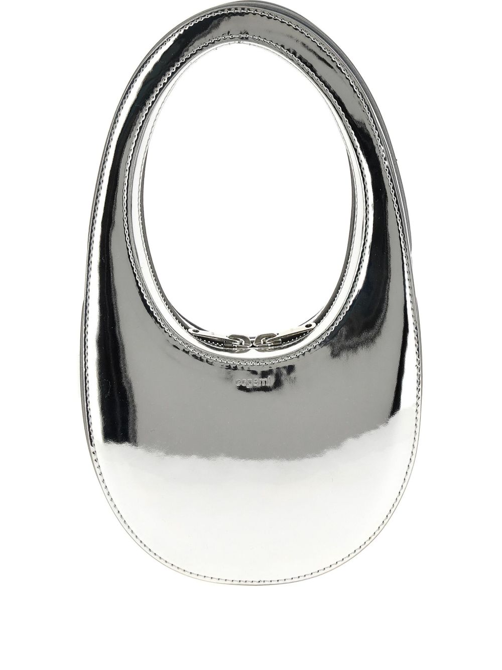 Coperni Swipe Handbag With Shoulder Strap In Silver