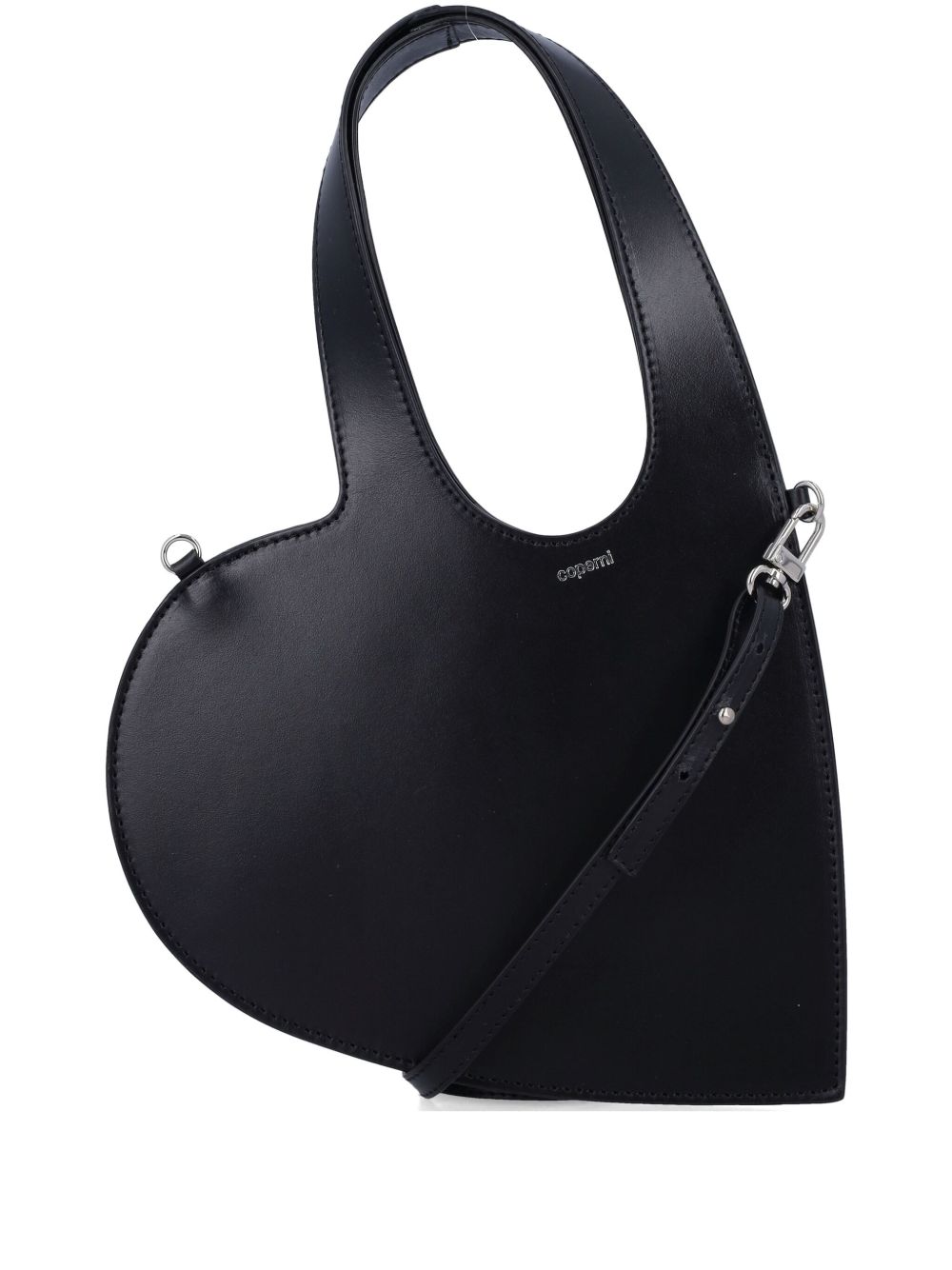 Coperni Heart Tote Bag With Shoulder Strap In Black