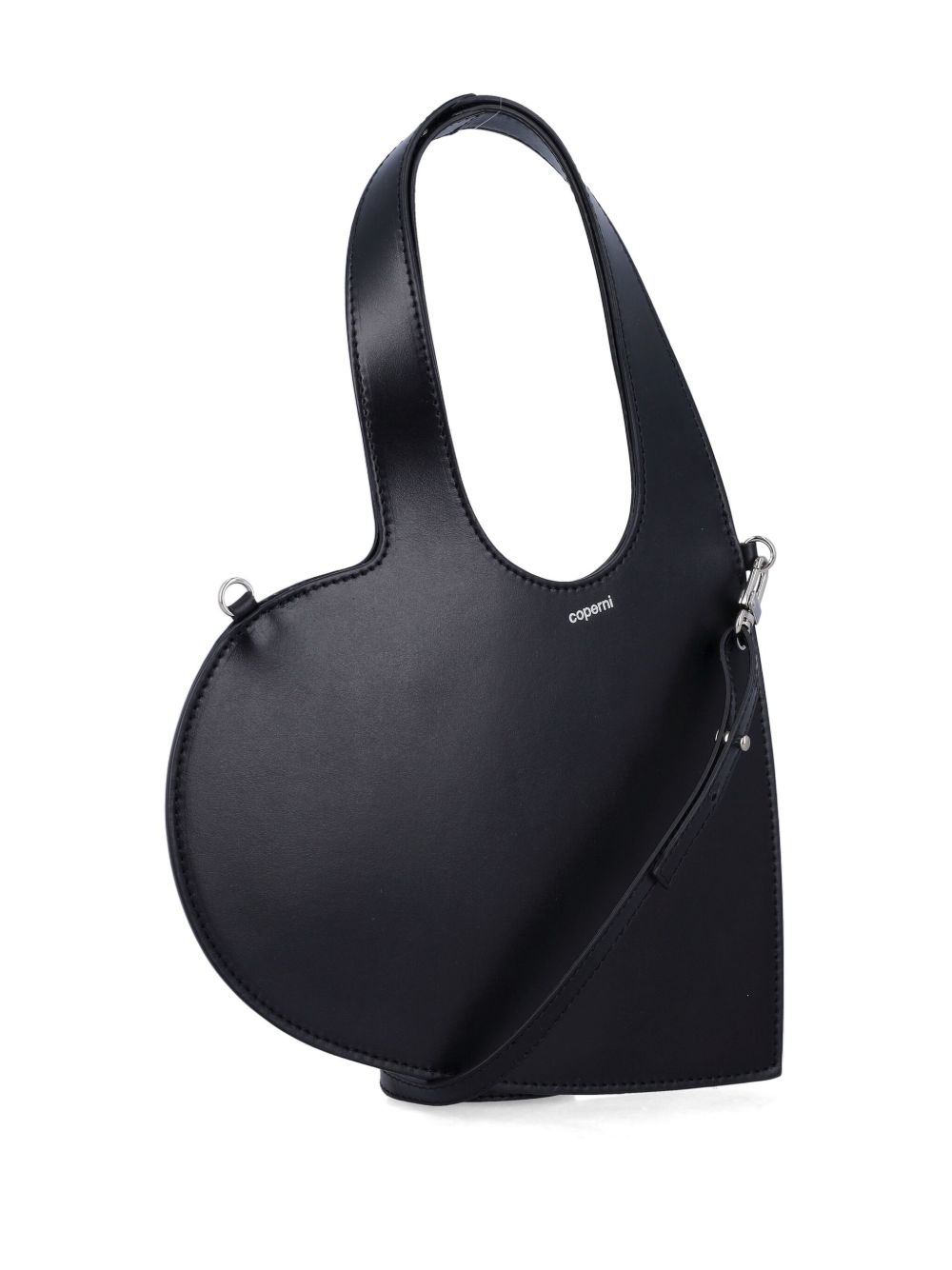 Coperni Heart Tote Bag With Shoulder Strap In Black