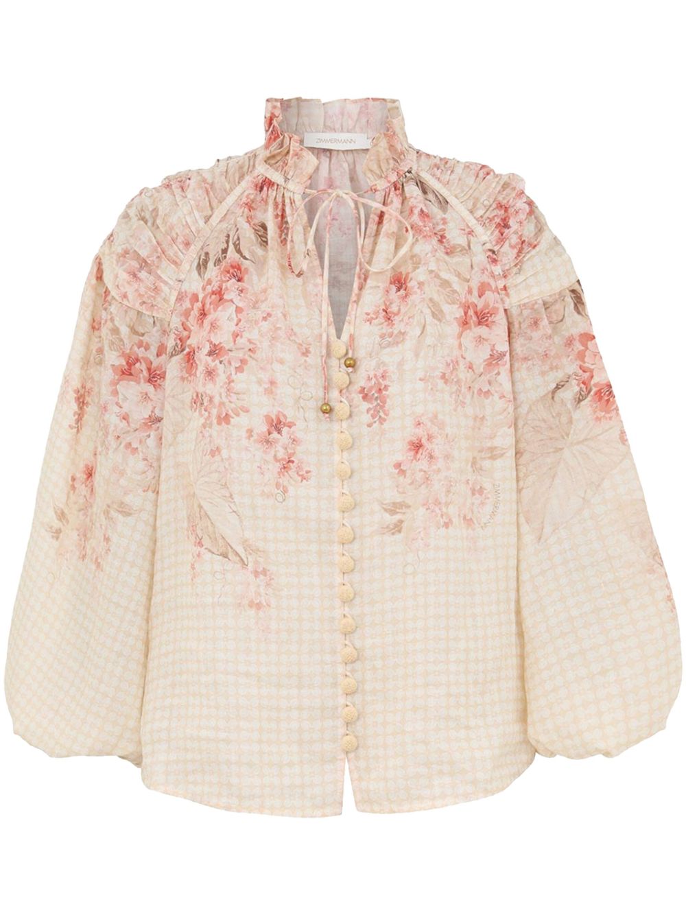 Zimmermann Floral Print Billow Blouse