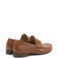 Valentino Garavani VLogo Signature Leather Loafers - Leather Brown