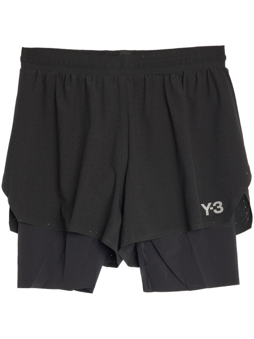 Y-3 Shorts Layered Shorts In Black