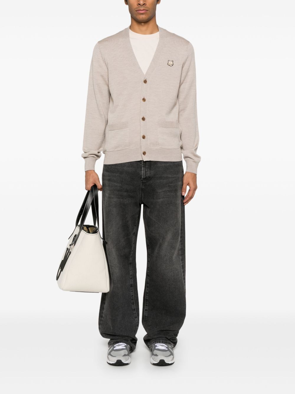 Maison Kitsuné Maison Kitsune Fox Motif Cardigan