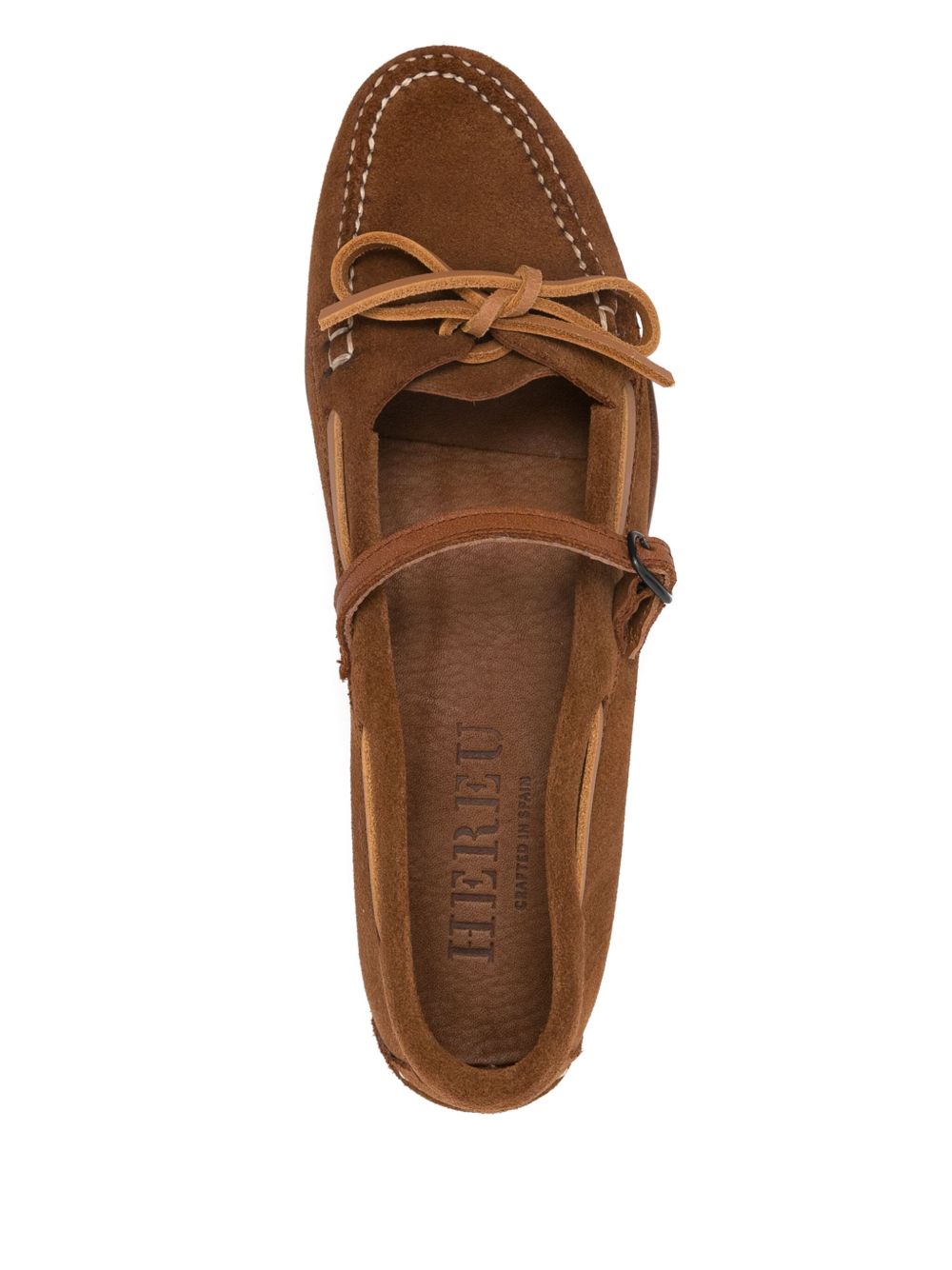 HEREU Lorea Loafers In Brown