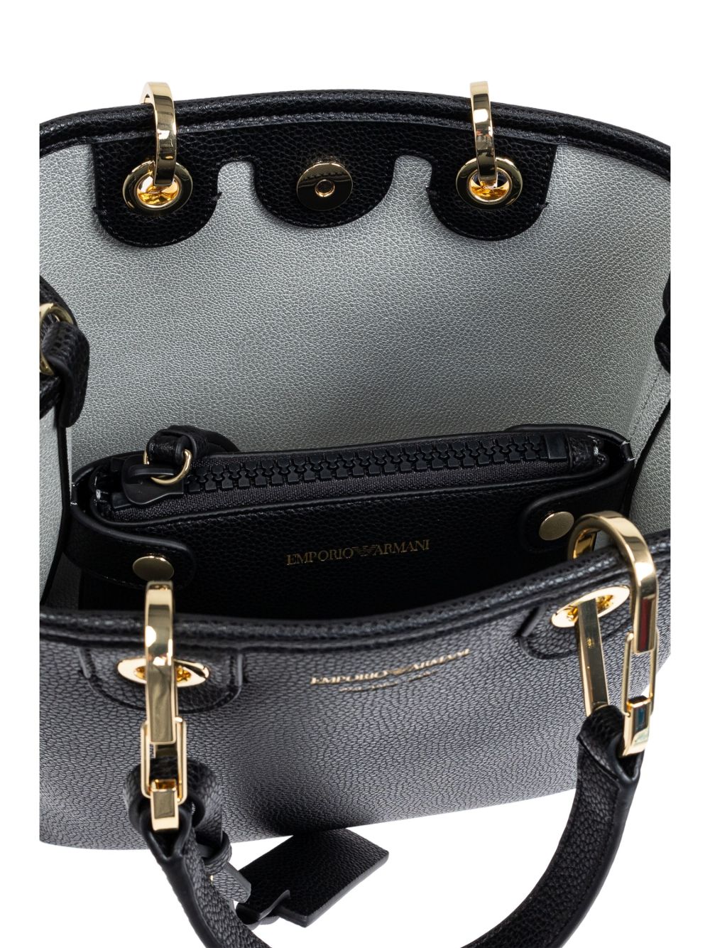 Emporio Armani Faux Leather Shopper Bag