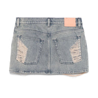 Acne Studios Denim Mini Skirt In Blue