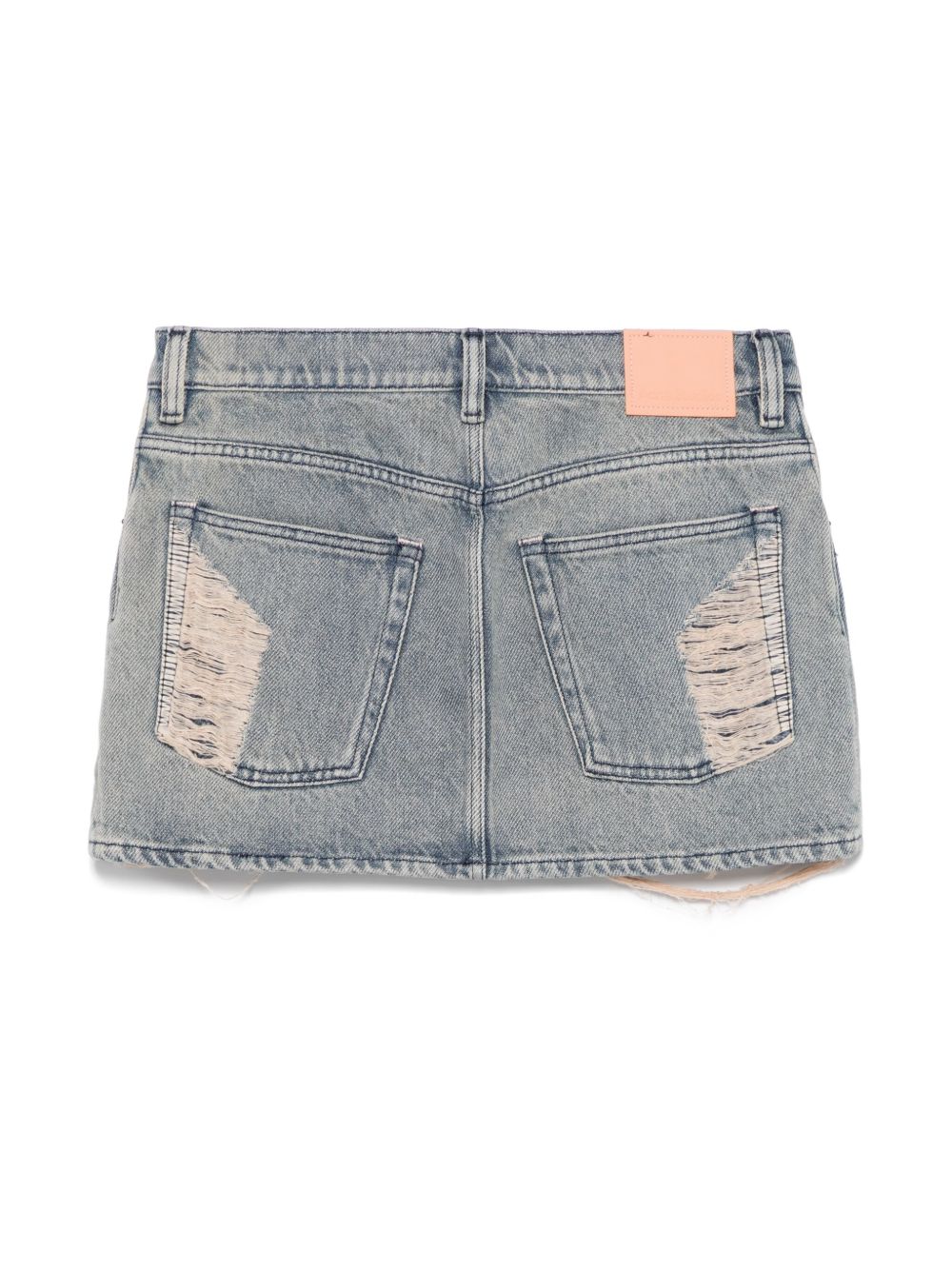 Acne Studios Denim Mini Skirt In Blue