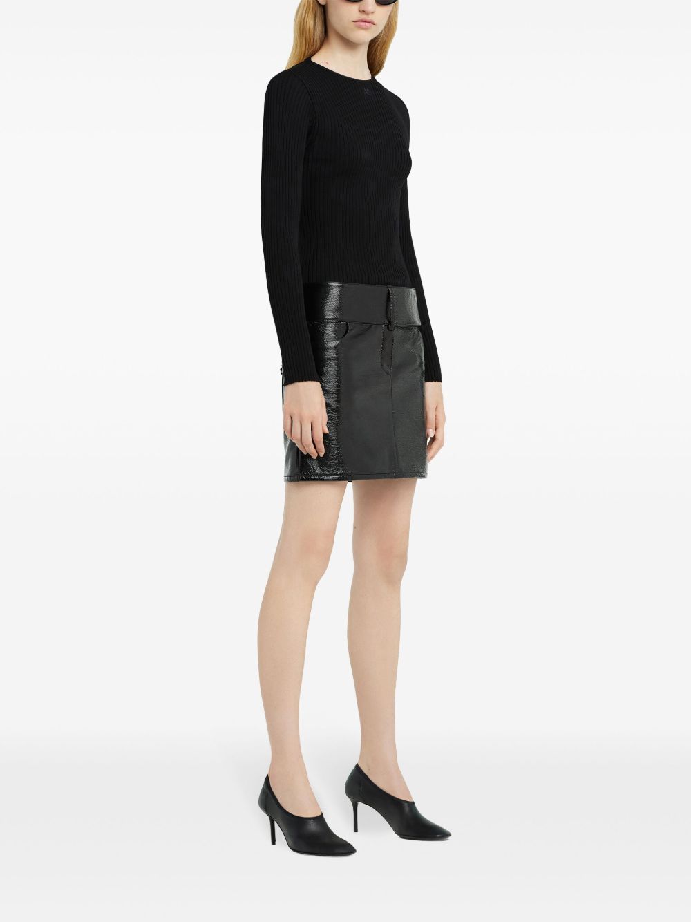 Courreges Pre Courrèges Belted Mini Skirt